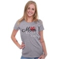 thumbnail image 3 of Mom Loves You Mothers Day Heart Womens Slim Fit Graphic Tee Brisco Brands X, 3 of 5