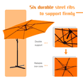 thumbnail image 5 of Lacoo10 Ft Offset Hanging Polyester Market Outdoor Patio Umbrella with Steel Frame and Easy Tilt,Orange, 5 of 7