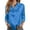 Blue-#80105, variant on Womens Long Sleeve Leopard Jacquard Button Down Shirts Satin Work Business Casual Shirt Blouse Tops,Blue XXL