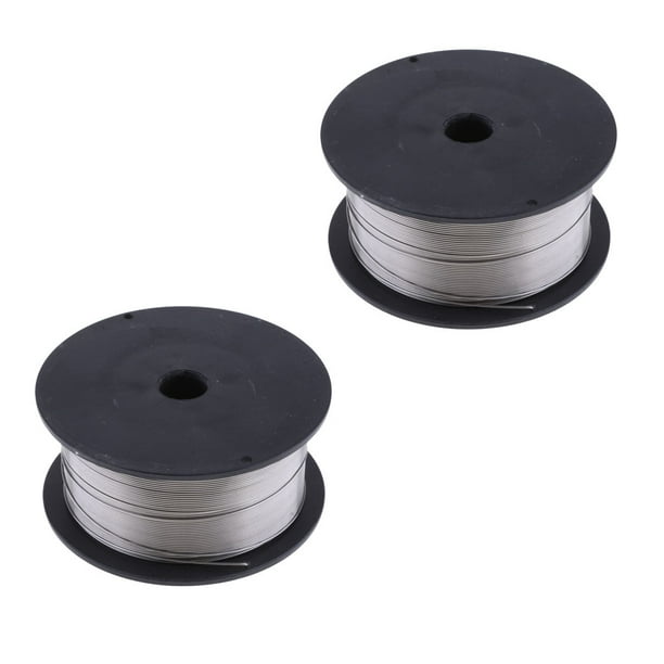 2 Piezas de Alambre de Soldadura (0,8 Mm) - de Soldador de Soldadura con Núcleo, para Trabajos strucción, Fabricación de material acero para Yotijar Alambre de soldadura de acero inoxidable
