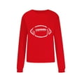thumbnail image 3 of Meichang Chandails en Molleton pour Femmes Sans Capuche Manches Longues Col Rond Pull Décontracté Graphique Amusant Couleur Unie Chandails en Molleton Coupe Ample Pull d'Automne, 3 of 4