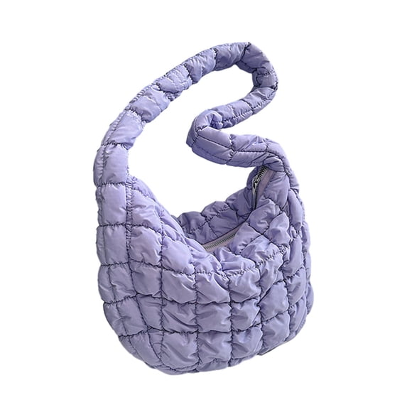 Minnieouse Bolsa nube para mujer, tela Oxford a prueba de arañazos con mayor capacidad y textura de alta gama, bandolera para mujer Bolsas de mensajero y de hombro púrpura