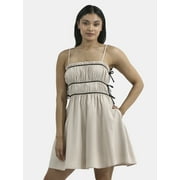 Smocked Mini Dress with Bows, Women's