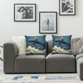 thumbnail image 3 of COMIO  Ocean Wave Outdoor Throw Pillow Cover Astronauts Riding Whales in Ocean Wave Decorative Pillows Farmhouse Cushion Cases Home Decor for Couch 2pc, 3 of 6
