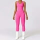 thumbnail image 2 of Mono de yoga de punto sin costuras para mujer, pantalones largos sin espalda y con aberturas - Elástico, transpirable y elegante para yoga/gimnasio - S-L, 2 of 5
