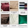 thumbnail image 4 of Tribeca Living Venedicuvet Venice Velvet Juego De Funda De Edredón Extragrande De Color Liso, Color Blanco, 4 of 5