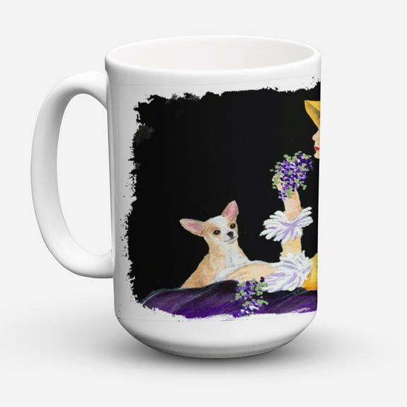 Carolines Treasures SS8632CM15 Chihuahua Coffee Mug 15 oz 15 ounce multicolor