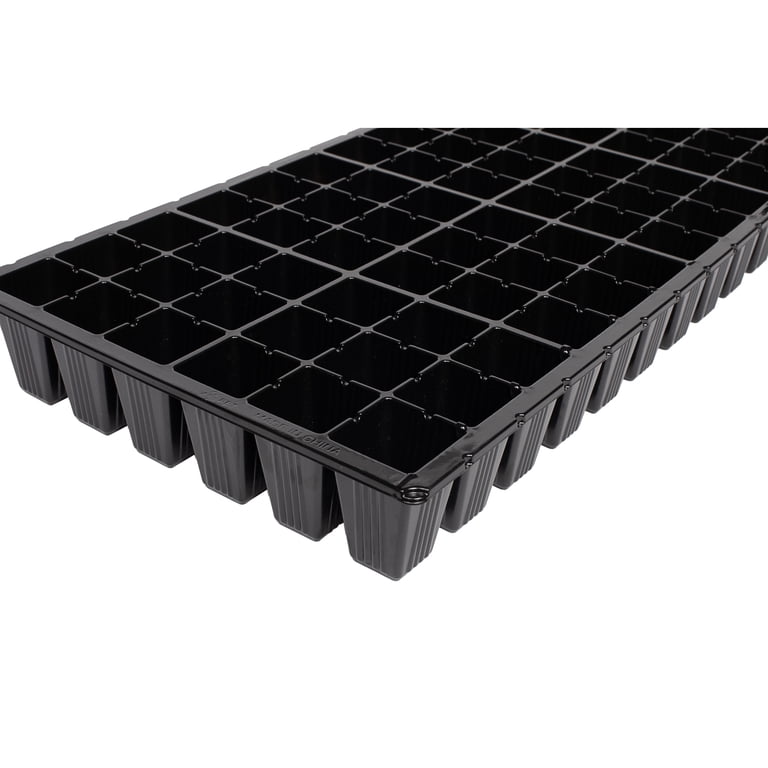 Sunpack 72 Cell Square Insert Black - Fits Standard 10"x20" Trays (Pallet of 50) - Image 2