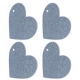thumbnail image 1 of Tapis de Table Dinning, Sets de Table en Silicone en Forme de Cœur Imperméable 4PCS pour les Doublures de Tiroir, 1 of 8