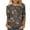 Brown, variant on IROINNID Polyester Long Sleeve T Shirt for Women Comfortable Printed Loose T-shirt Blouse Round Neck Tops,Brown