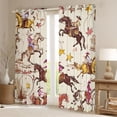 thumbnail image 2 of Castle Fairy Western Cowgirl Blackout Curtains Set of 2 (52x84 Each) for Girls,Vintage Aesthetic Window Curtains,Exotic Style Curtains and Drapes,Super Cozy Room Decor, 2 of 6