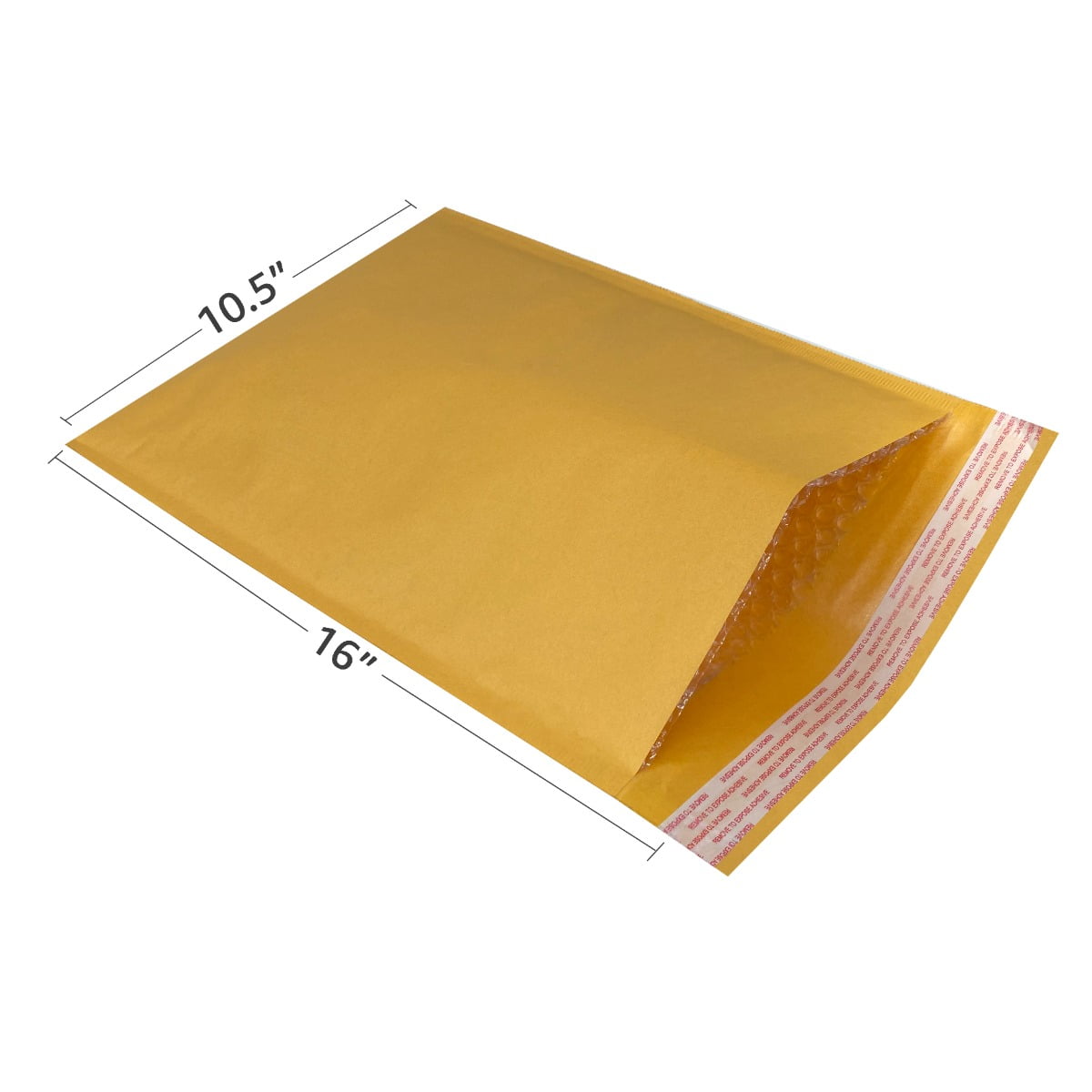 StarBoxes 10 Kraft Bubble Mailers 10.5x16" - #5 Self-Seal Padded Envelopes
