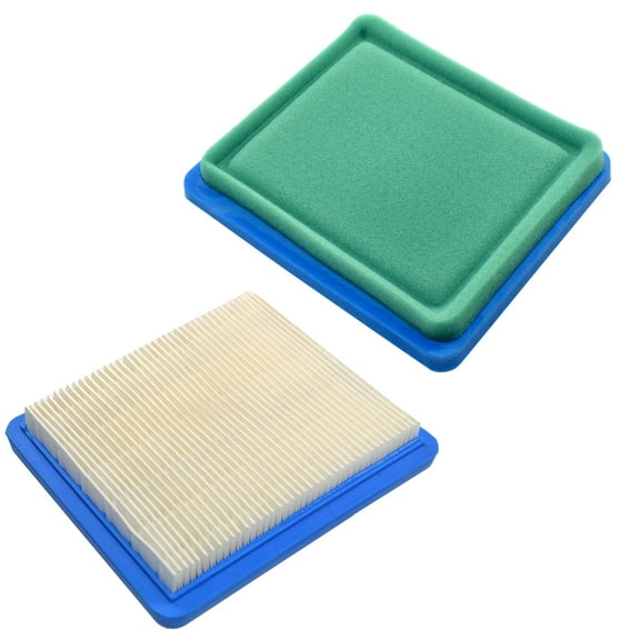 HQRP 2-Pack Flat Air Filter Cartridge for Briggs & Stratton 491588S / 491588 / 5043 / 399959 / 4101 Replacement