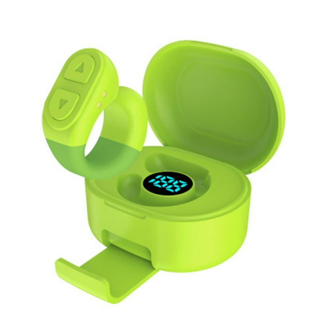 Smart Phone Remote Control TikTok Scrolling Rings with Phone Stands Page Turner for Kindle App BT Phone Remote for Selfie Watching Video