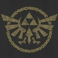 thumbnail image 2 of Women's Nintendo The Legend of Zelda: Tears of the Kingdom Gold Hyrule Crest  Graphic Tee Black X Large, 2 of 4