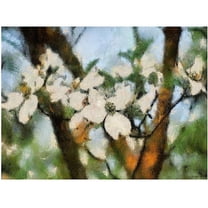 Trademark Fine Art "Dogwood Tree" Canvas Wall Art by Lois Bryan
