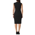 thumbnail image 3 of INSPIRE CHIC Women's Sleeveless Sheath Dresses Elegant Sweetheart Neck Pencil Dress, 3 of 4