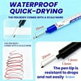 thumbnail image 4 of 5Pcs Long Head Deep Hole Marker Pens, Upgrade 20mm Quick-dry Waterproof Long Nib Permanent Markers, Construction Marking Tool, Carpenter Ink Marker Pens Metal Marking Pen, 4 of 7