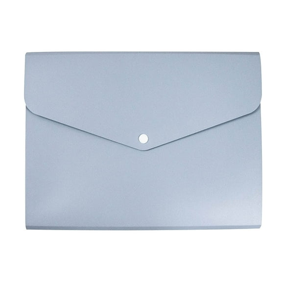 chaungfeng Portable Thickened Folders, Filing Envelopes Waterproof Plastic Envelopes File Holder Filing Document Poly Envelope with Snap Button Closure for A4 Letter Paper Size