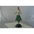 thumbnail image 4 of Nifao Gypsy dancer with green dress bronze statue – Home Office Decor Sculpture, 12"L x 9"W x 30"H, 4 of 11