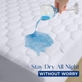 thumbnail image 5 of Utopia Bedding Waterproof Mattress Protector, Twin XL Mattress Pad, Noiseless Quilted Fitted Cover with Deep Pocket Stretches up to 16 Inches (White), 5 of 9