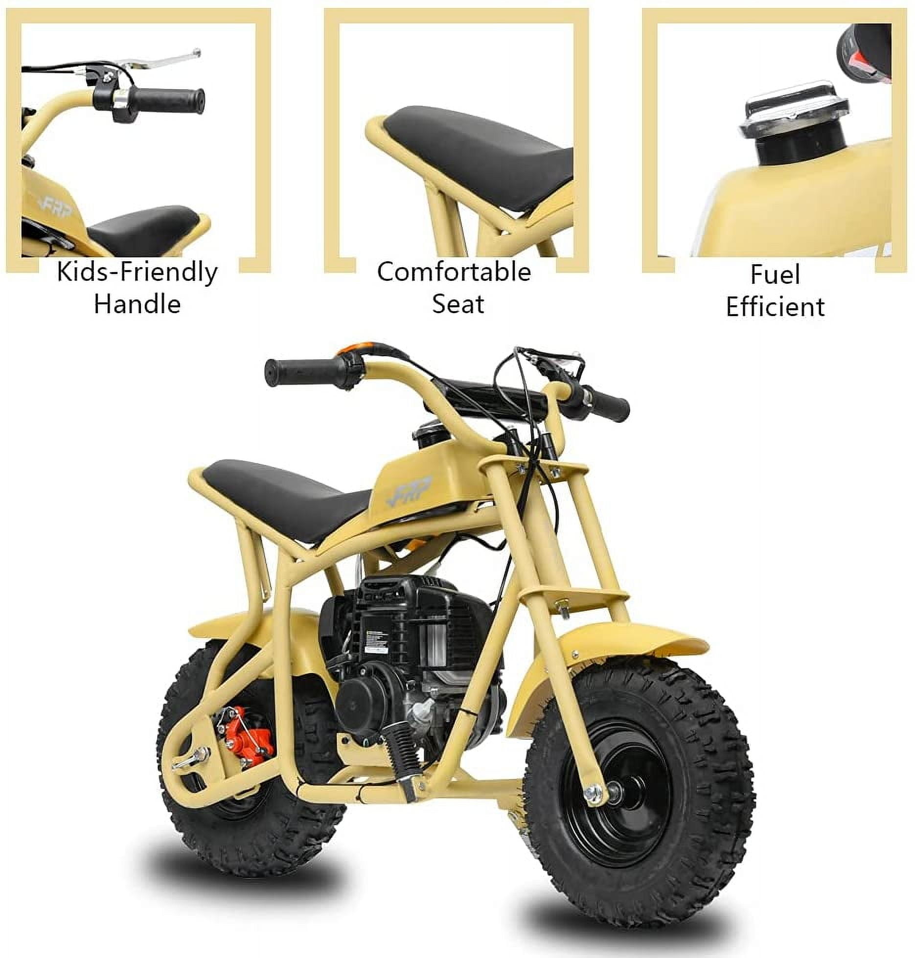 FRP DB003 1.4hp Gas Powered Mini Bike, Desert Yellow