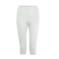 thumbnail image 6 of GEWSEY Women's Lightweight Soft Capri Leggings Crop Leggings 3/4 Stretch Yoga Pants (White, XXL), 6 of 6