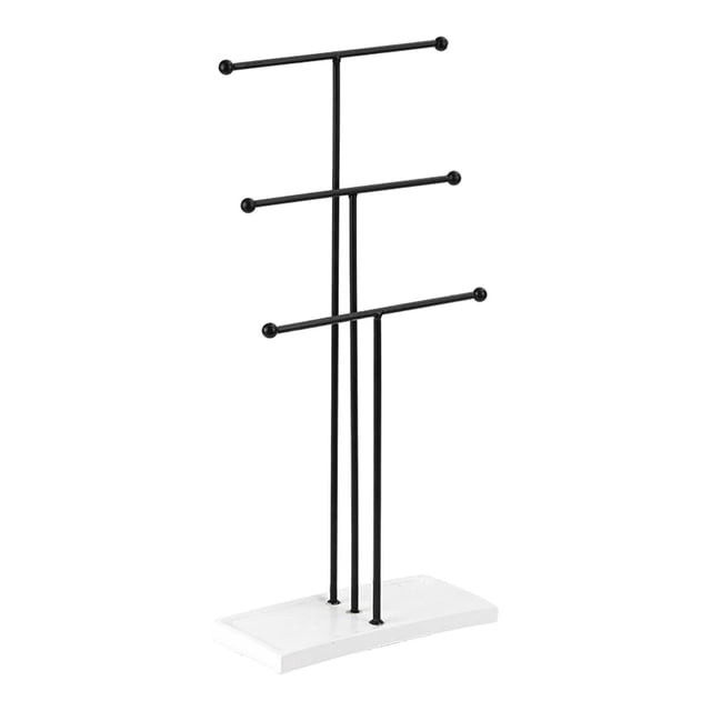 lionlar Tabletop 3 Cascading Tiers Bracelet Necklace Jewelry Display Tree Rack, for Your Black A