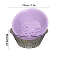 thumbnail image 3 of Purple Purple Extra Large Kitchen Basket For Vegetables Utensils Space Saving Design #20qT6, 3 of 6