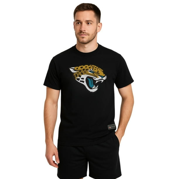 NFL Playera Aficionado Básica Jacksonville Jaguars Negro para Hombre, Talla Mediana