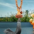 thumbnail image 6 of BAOSITY Beaded Car Pendant Rear View Mirror Pendant Gift Lotus Throne Auto Interior Dangle Car Ornament Tassel Car Hanging Decoration E, 6 of 8