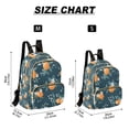 thumbnail image 2 of FORMRS Mini Backpack Purse for Women Travel Daypack Casual Shoulder Bag, Blue Oranges, 2 of 7