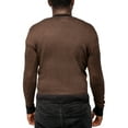 thumbnail image 2 of X RAY JEANS Mens Herringbone Cardigan Sweater, Sienna/Black, XL, 2 of 6