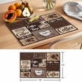 thumbnail image 6 of Coffee Time Cotton Linen Placemats Set of 2, Retro Coffee Beans Dark Brown Patchwork Washable Table Place Mats Heat Insulating Placemat for Dining Room Kitchen Daily Use 13 x 19 Inch, 6 of 9