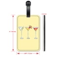 thumbnail image 2 of Cocktail Drawings - Luggage ID Tags / Suitcase Identification Cards - Set of 2, 2 of 5