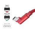 thumbnail image 2 of Cable USB para Android, KSun.Y Cable de carga rápida en ángulo recto de 90 grados con conector USB 2.0 trenzado compatible, 2 of 4