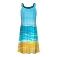 thumbnail image 5 of Viikei Women Dress Summer Maxi Dresses,Dresses for Women Clearance,Women's Summer Casual Loose Sleevless Crew Neck Dress Blue S, 5 of 5