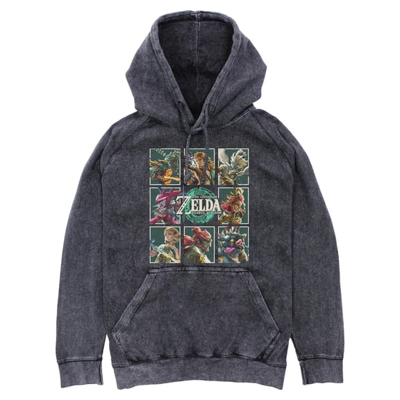 Mens Nintendo Tears of Kingdom Characters Lightweight Hoodie