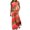 Orange, variant on Ichuanyi Dresses for Women 2022, Fall Clearance Women's Fashion Sexy Sleeveless Printed Patchwork Loose Round Neck Ladies Vest Long Dress