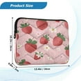 thumbnail image 3 of Iauyy（M)13.4 inch Laptop Sleeve,Shockproof Durable Computer Carrying laptop Bag，Slim Cover for 13.4-14 inch HP Dell Lenovo Asus Notebook,Cute Strawberry, 3 of 7