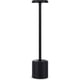 thumbnail image 1 of Portable rechargeable negra mesa lamp - 5000mah battery, LED cordless, stepless dimming, ideal para para restaurant, dormitorio, bar, camping, o coffee shop (gold/negra), 1 of 5