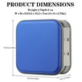 thumbnail image 5 of (4 pack) DVD Case, 48 Capacity Blue CD Hard Plastic Case Storage Holder Wallet, 5 of 8