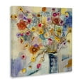 thumbnail image 3 of Painted Flowers Line Drawing Botanical & Floral Gallery-Wrapped Canvas Print Wall Art, 17x17, 3 of 5
