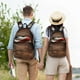 thumbnail image 4 of Disketp Rustic American Flag Wood print Canvas Backpack Lightweight Travel Daypack Student Rucksack Laptop Backpack-Medium, 4 of 5