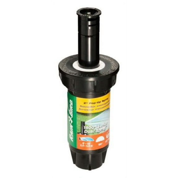 Rainbird 1802HDS Professional Series 2" Pop Up Half Circle Dual Spray Sprinkler Nozzle - Quantity of 12