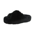 thumbnail image 1 of Zapatillas peludas para mujer, zapatillas de casa de Otoño Invierno, moda femenina para damas borrosas Negro Yuyangstore  pantuflas peludas, 1 of 8