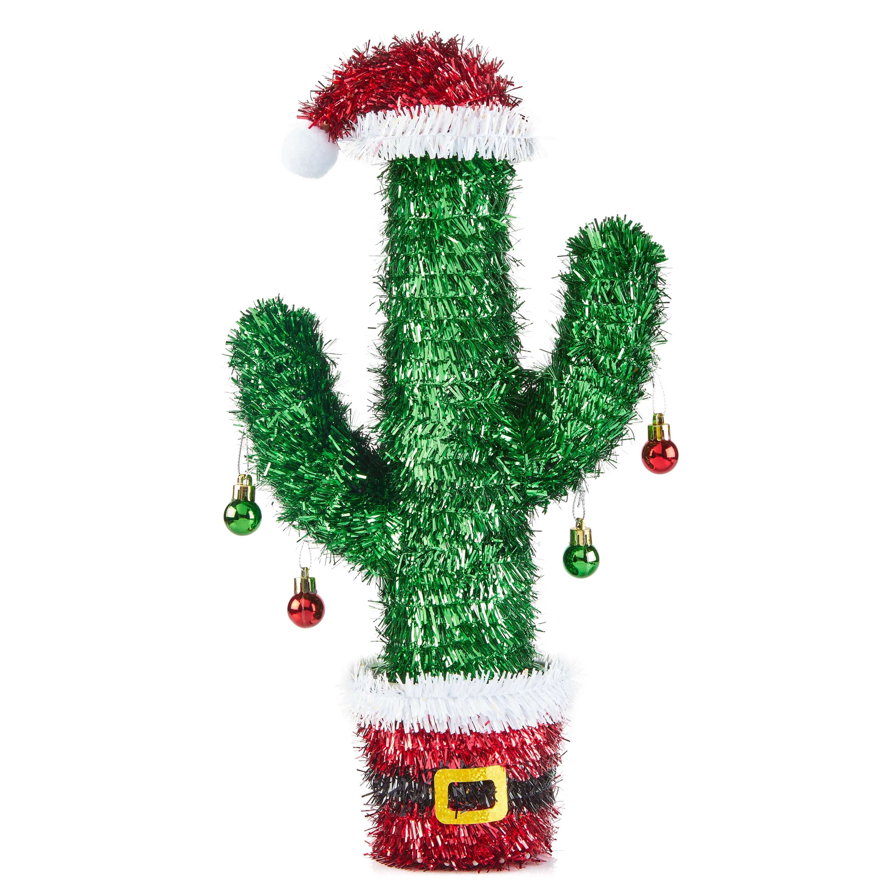 Holiday Time 3D 16" Tinsel Christmas Cactus