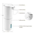 thumbnail image 2 of Soap Dispenser Automatic Wall Foam Soap Dispenser Set USB Charging with Sensor Infrared Motion Sensor for Kitchen and Bathroom (White), 2 of 5