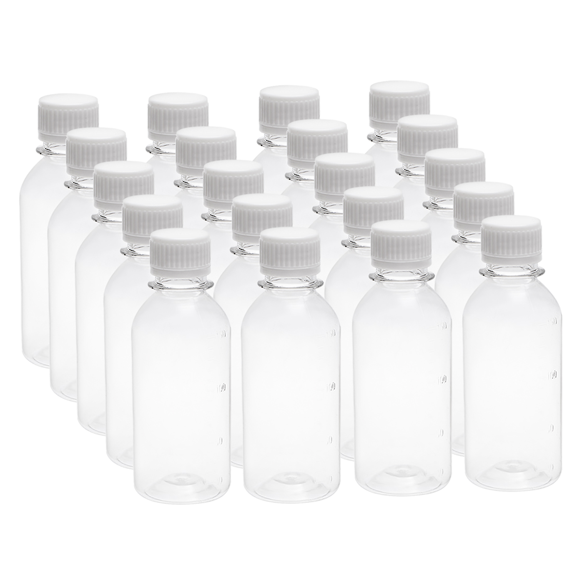 5 oz/150ml Plastic Lab Chemical Reagent Bottle Small Mouth Liquid/ Solid Storage Container Clear