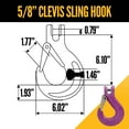 thumbnail image 6 of 5/8" x 5' - Adjustable Single Leg Chain Sling w/ Self-Locking Hook -, 6 of 7